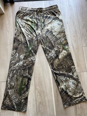 Realtree Orange-Logo Camouflage Jogger Pants